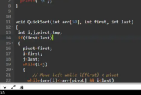 Kode Program C++: Mengurutkan Angka (Algoritma Quick Sort)